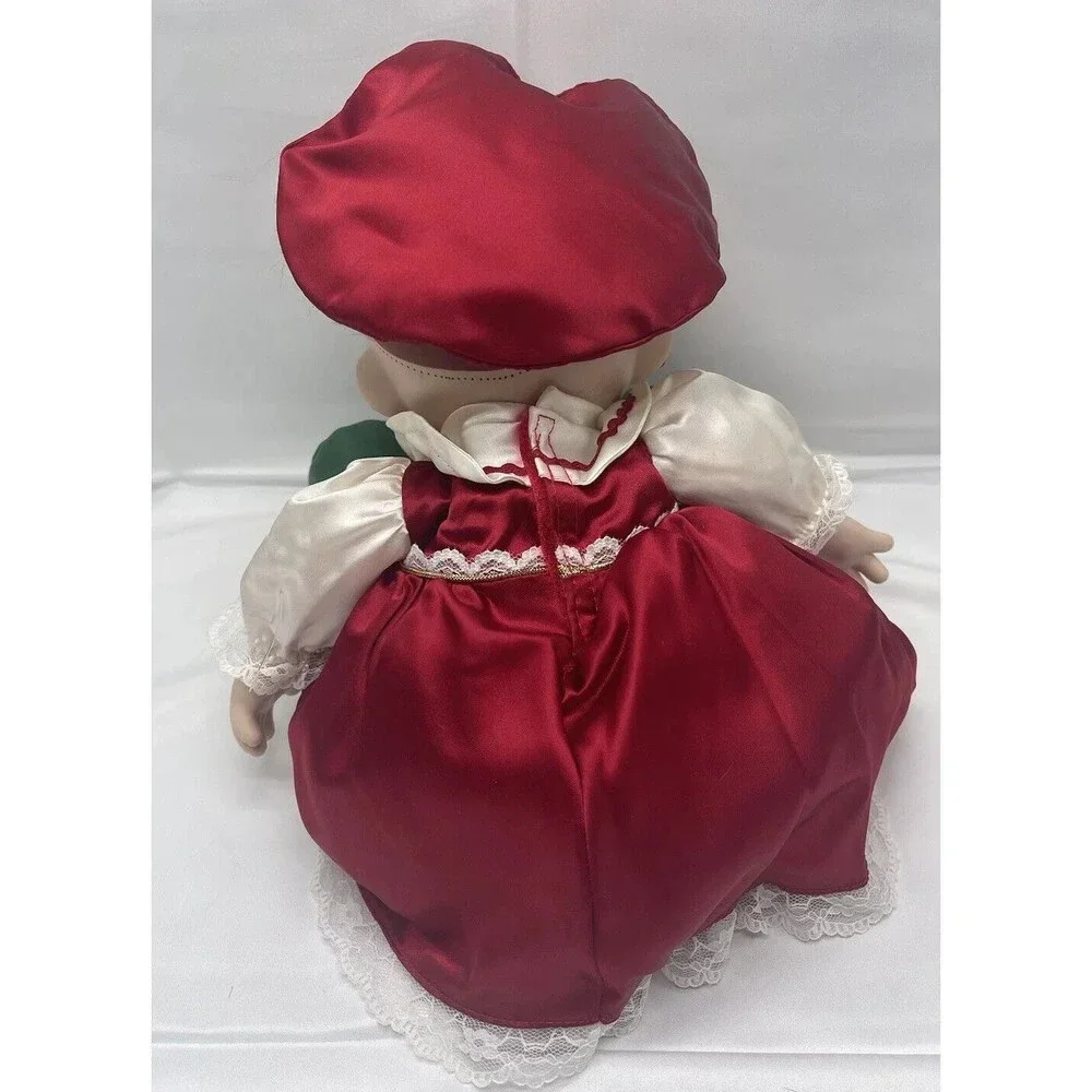 Precious Moments 1999 Christmas Doll Holly QVC Exclusive Vintage Missing Hair